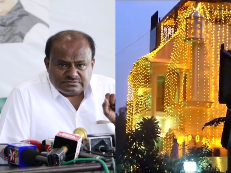 Karnataka Congress accuses HD Kumaraswamy of 'power theft' to light up his house on Diwali; case filed