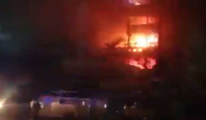 Kanpur: Massive fire breaks out at hosiery market