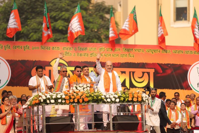 'Return BJP to power at Centre with maximum seats from Bengal': Amit Shah in Kolkata