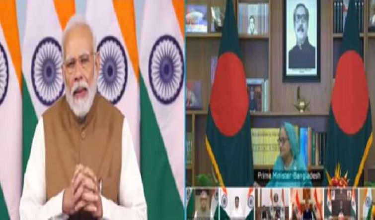 PM Modi, Sheikh Hasina jointly inaugurate three India-assisted development projects connecting both countries