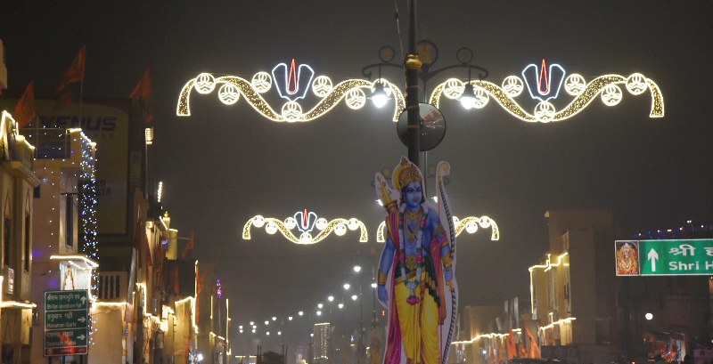 Ayodhya ahead of the grand ceremony. Photo: UNI