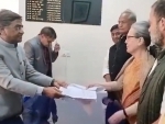 Sonia Gandhi files her nomination for Rajya Sabha polls from Rajasthan