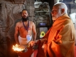 PM Modi offers prayers at Veerbhadra temple in Andhra Pradesh's Lepakshi