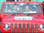 Tejashwi Yadav's drive in Jeep Wrangler with Rahul Gandhi headlines Bharat Jodo Nyay Yatra in Bihar