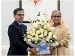 Indian High Commissioner Pranay Verma meets Bangladesh PM Sheikh Hasina, congratulates her over national election victory
