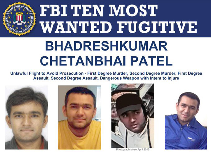 FBI announces USD 250,000 for information on Indian-origin man who allegedly killed his wife
