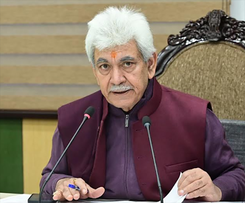 JK LG Manoj Sinha pays tributes to CRPF personnel killed in 2019 Pulwama terror attack