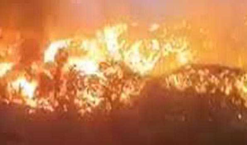 Major fire breaks out in Maharashtra's slum