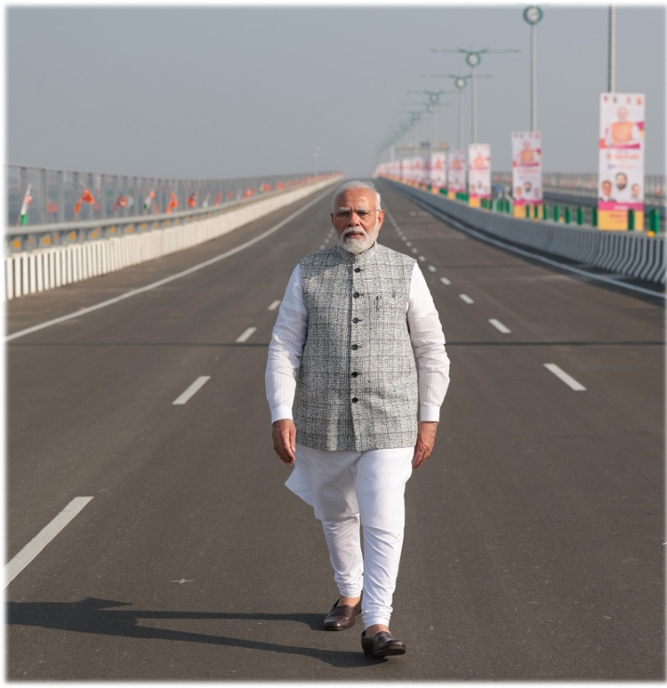 Atal Setu: Indian PM Narendra Modi inaugurates country's longest sea bridge, promises to provide faster connectivity between Mumbai and Navi Mumbai