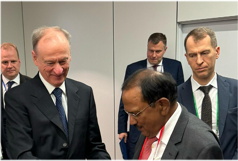 Ajit Doval meets Russian Security Council Secretary Nikolai Patrushev during St. Petersburg visit, discusses issues of mutual interest