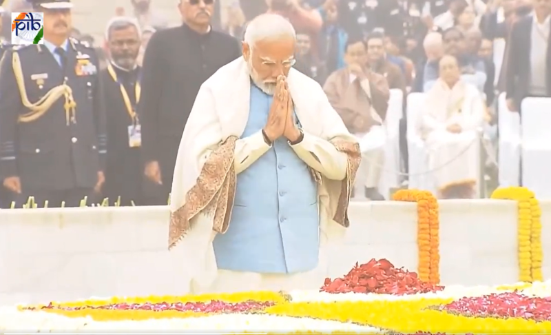 Martyrs' Day: PM Modi pays tribute to Mahatma Gandhi on his death anniversary