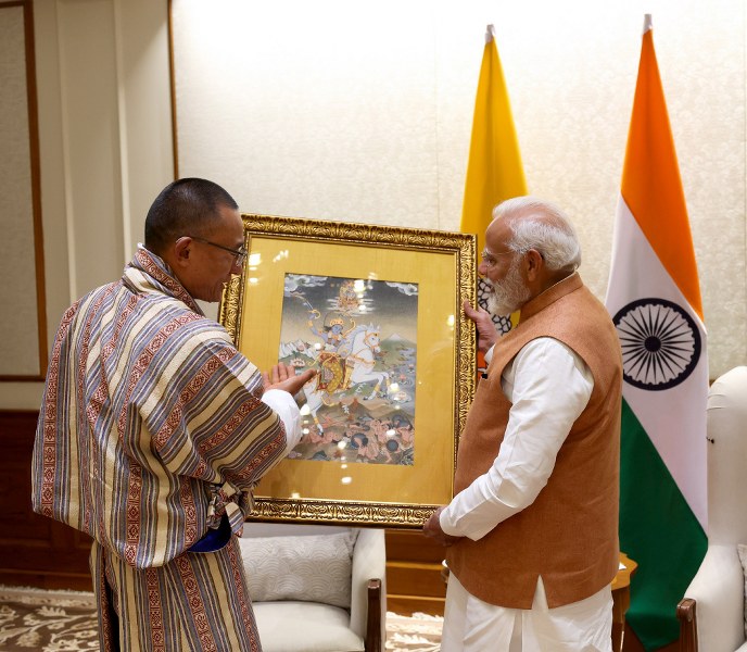 Bhutanese Prime Minister Tshering Tobgay commences his India visit, meets Narendra Modi