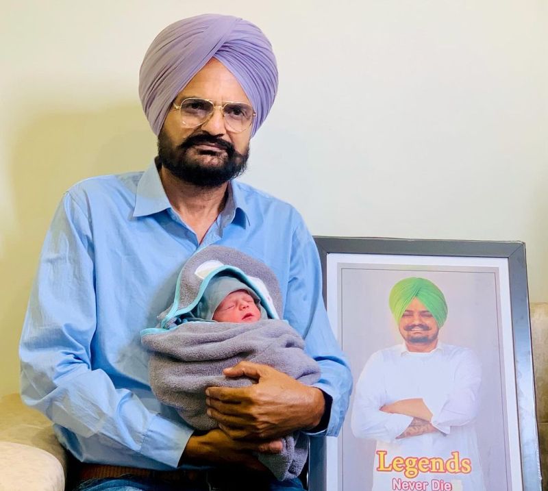 Late Punjabi singer Sidhu Moosewala's parents Balkaur Singh and Charan Kaur welcome baby boy