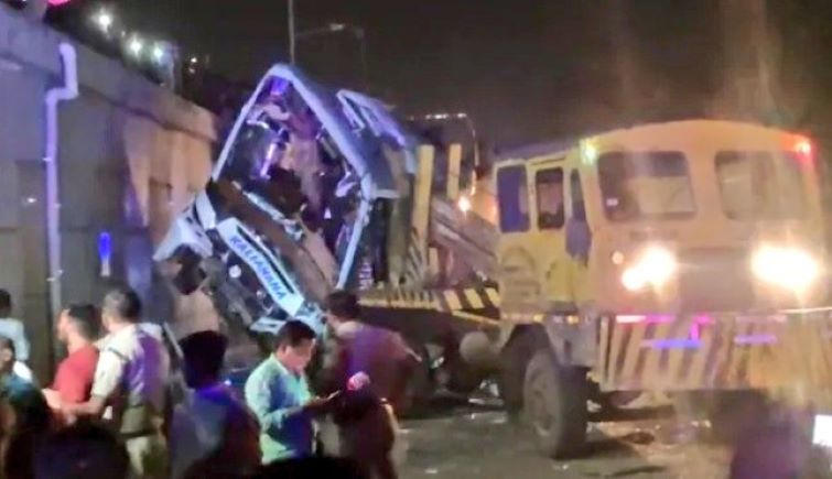 Five dead, several injured as Kolkata bound bus falls from bridge in Odisha