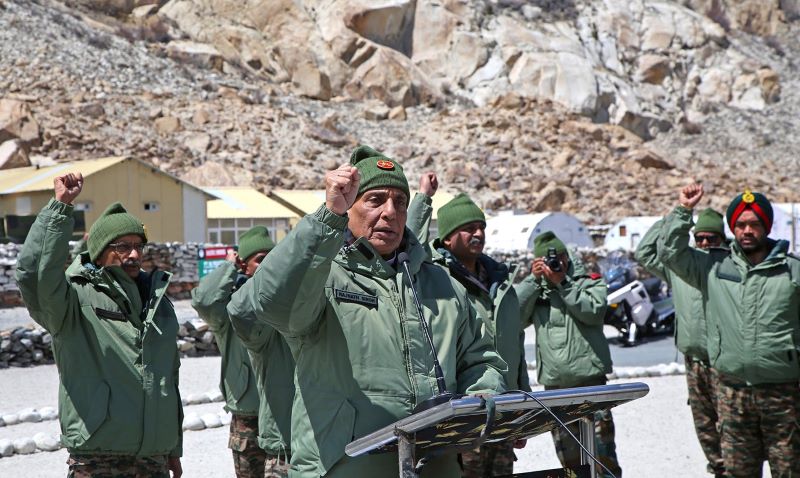 Rajnath Singh visits Siachen, carries out assessment of security situation