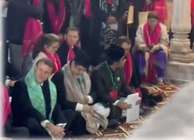 Emmanuel Macron visits Dargah Nizamuddin Aulia in New Delhi, enjoys Qawaali session