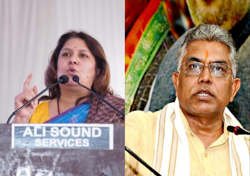 EC issues notices to Congress leader Supriya Srinate, BJP's Dilip Ghosh over derogatory remarks
