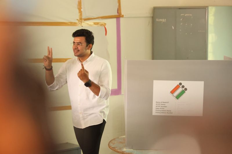 Case against BJP candidate Tejasvi Surya for 'seeking votes on religious grounds'