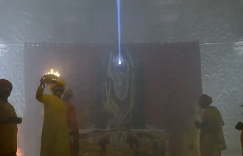 Ram Navami: 'Surya Tilak' illuminates Ram Lalla idol's forehead in Ayodhya Ram Temple