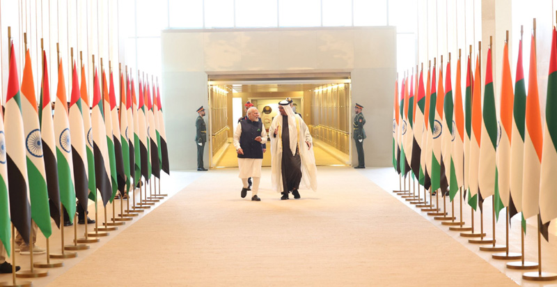 PM Narendra Modi arrives in Abu Dhabi, says he is immensely grateful to Mohammed bin Zayed Al Nahyan for receiving him