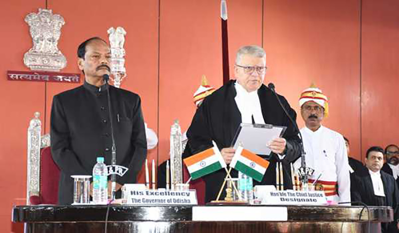 Justice Chakradhari Singh swears in as Chief Justice of Odisha High Court