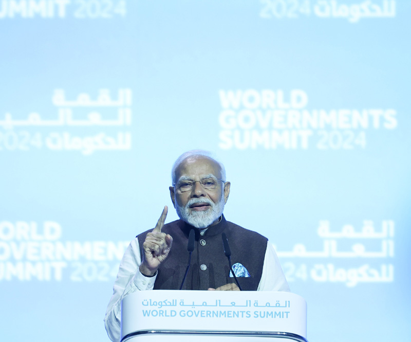 Prime Minister addresses World Governments Summit, says governance needs to be inclusive, tech-smart, clean, transparent, green