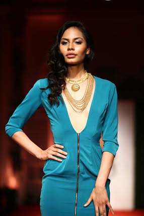 Nargis Fakhri walks for AZVA jewellery