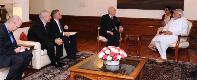 Simon Peres meets PM Modi