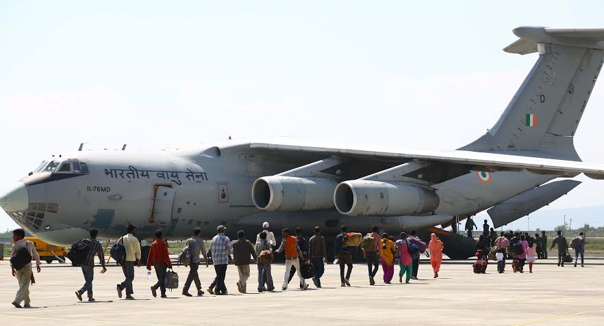 ARMY AND  INDIAN AIR FORCE(IAF) TEAMS IN ACTION DURING RELIEF