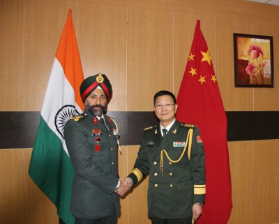 Indo-China border personnel meet held on 'Army Flag Day'