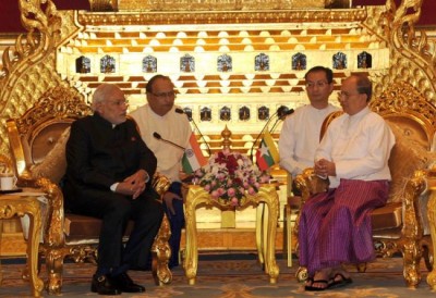 PM meets Myanmar Prez, focuses on cultural contacts, commercial ties
