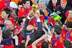 Football WC: Spain arrives in Brazil