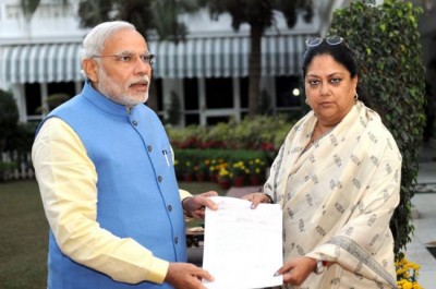 Rajasthan CM presents draft worth Rs 5 crore to PM for PMNRF