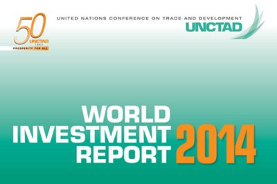 UN reports FDI hit $1.4 trillion in 2013, upward trend to continue