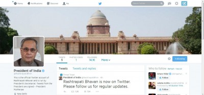 President makes debut on Twitter 