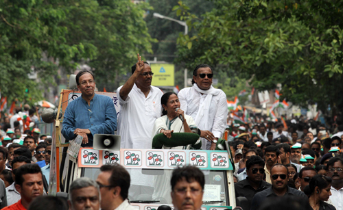 Mamata holds rally in  Kolkata 