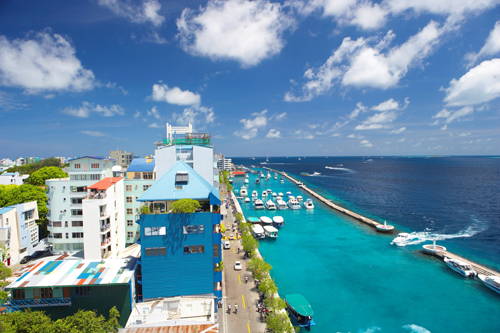 Wade into the waters of Maldives