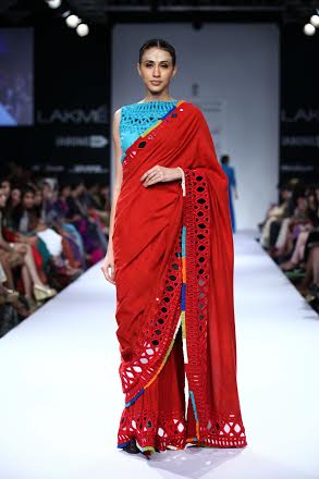 Sonal Singh Chauhan walks ramp at LFW