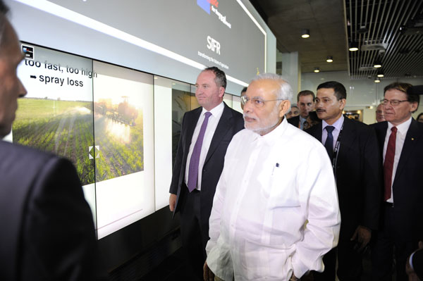 Modi arrives at Brisbane
