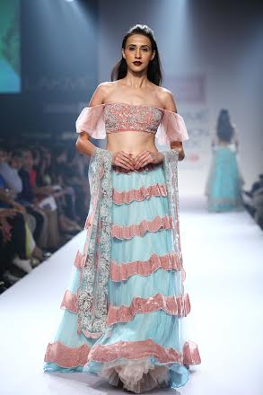 Shruti Haasan walks for Shehla Khan at Lakme Fashion Week