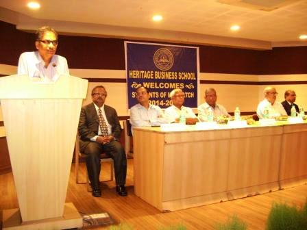 JU VC addresses new batch of Heritage Business School 