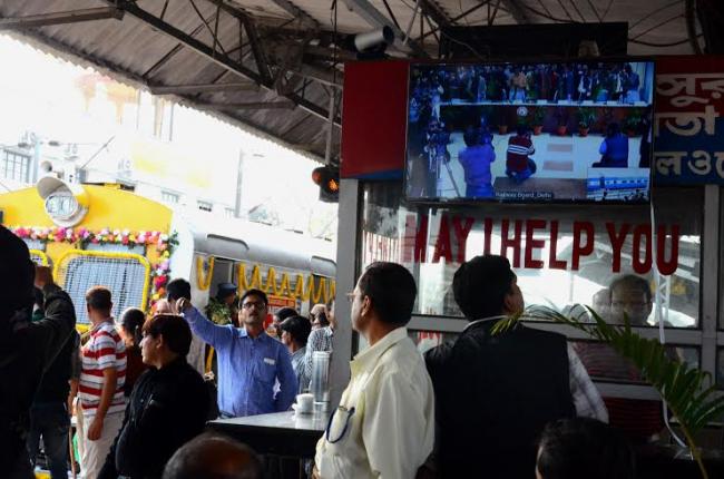 Santragachi-Jhargram MEMU Passenger flagged off 