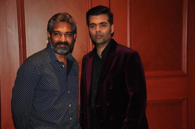 Karan Johar, SS Rajamouli lunch song from Baahubali