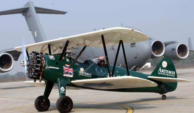 IAF women pilots, vintage flight crew interact with Curtis