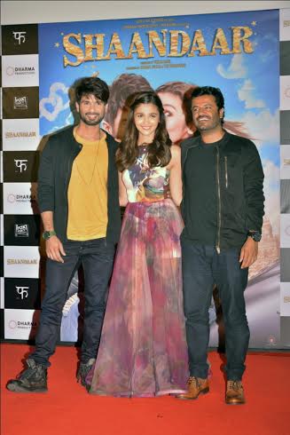 Shahid, Alia, Karan, Vikas at Shaandaar trailer launch