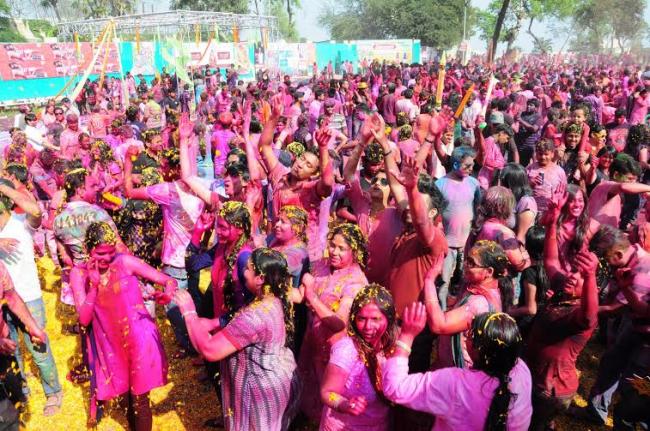 Kolkata's PC Chandra Gardens celebrates Holi