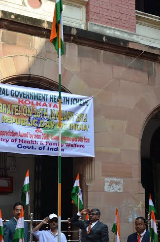 66th R-Day celebrations at CGHS Kolkata