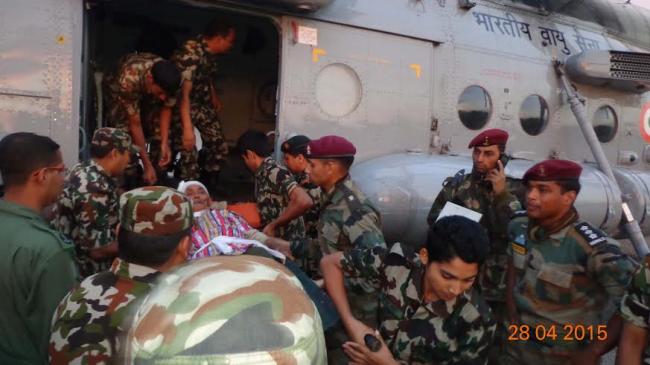 India Army conducts Op Maitri