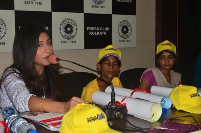 Rituparna joins initiative against child labour