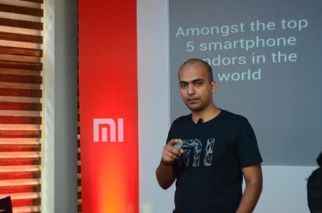 Xiaomi India Head Manu Jain interacts with media in Kolkata